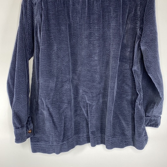 L.L. Bean Comfort Corduroy Relaxed Shirt Blue 512409 Size 1X - Picture 6 of 10
